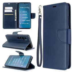 Classic Sheepskin PU Leather Phone Wallet Case for Xiaomi Mi Note 10 / Note 10 Pro / CC9 Pro - Blue
