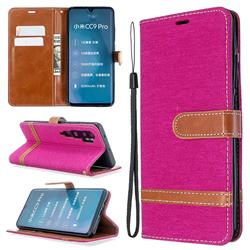 Jeans Cowboy Denim Leather Wallet Case for Xiaomi Mi Note 10 / Note 10 Pro / CC9 Pro - Rose