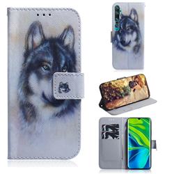 Snow Wolf PU Leather Wallet Case for Xiaomi Mi Note 10 / Note 10 Pro / CC9 Pro