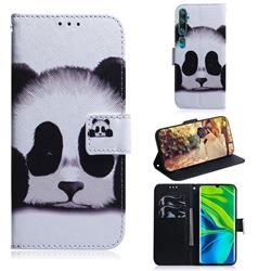 Sleeping Panda PU Leather Wallet Case for Xiaomi Mi Note 10 / Note 10 Pro / CC9 Pro