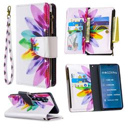 Seven-color Flowers Binfen Color BF03 Retro Zipper Leather Wallet Phone Case for Xiaomi Mi Note 10 / Note 10 Pro / CC9 Pro