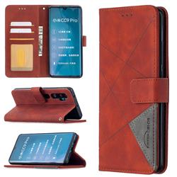 Binfen Color BF05 Prismatic Slim Wallet Flip Cover for Xiaomi Mi Note 10 / Note 10 Pro / CC9 Pro - Brown