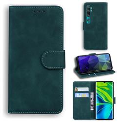 Retro Classic Skin Feel Leather Wallet Phone Case for Xiaomi Mi Note 10 / Note 10 Pro / CC9 Pro - Green