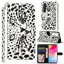 Leopard Panther 3D Leather Phone Holster Wallet Case for Xiaomi Mi Note 10 Lite
