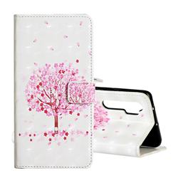 Sakura Flower Tree 3D Painted Leather Phone Wallet Case for Xiaomi Mi Note 10 Lite