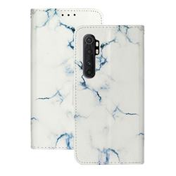 Soft White Marble PU Leather Wallet Case for Xiaomi Mi Note 10 Lite
