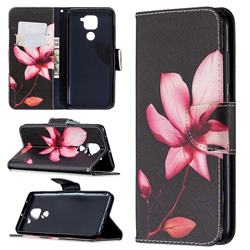 Lotus Flower Leather Wallet Case for Xiaomi Redmi Note 9
