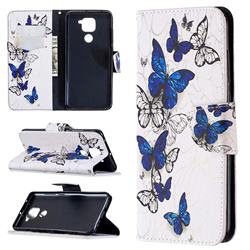 Flying Butterflies Leather Wallet Case for Xiaomi Redmi Note 9