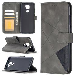 Binfen Color BF05 Prismatic Slim Wallet Flip Cover for Xiaomi Redmi Note 9 - Gray