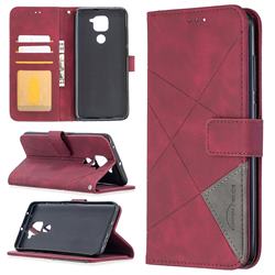 Binfen Color BF05 Prismatic Slim Wallet Flip Cover for Xiaomi Redmi Note 9 - Red