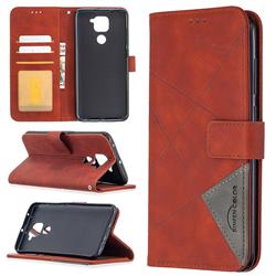 Binfen Color BF05 Prismatic Slim Wallet Flip Cover for Xiaomi Redmi Note 9 - Brown