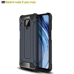 King Kong Armor Premium Shockproof Dual Layer Rugged Hard Cover for Xiaomi Redmi Note 9s / Note9 Pro / Note 9 Pro Max - Navy