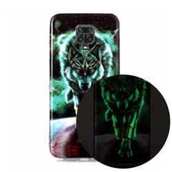 Wolf King Noctilucent Soft TPU Back Cover for Xiaomi Redmi Note 9s / Note9 Pro / Note 9 Pro Max