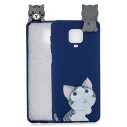 Big Face Cat Soft 3D Climbing Doll Soft Case for Xiaomi Redmi Note 9s / Note9 Pro / Note 9 Pro Max