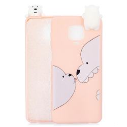 Big White Bear Soft 3D Climbing Doll Soft Case for Xiaomi Redmi Note 9s / Note9 Pro / Note 9 Pro Max