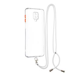 Necklace Cross-body Lanyard Strap Cord Phone Case Cover for Xiaomi Redmi Note 9s / Note9 Pro / Note 9 Pro Max - Transparent