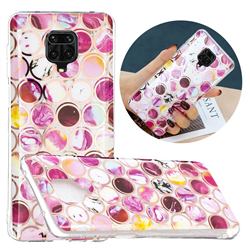 Round Puzzle Painted Marble Electroplating Protective Case for Xiaomi Redmi Note 9s / Note9 Pro / Note 9 Pro Max