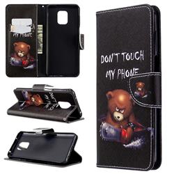 Chainsaw Bear Leather Wallet Case for Xiaomi Redmi Note 9s / Note9 Pro / Note 9 Pro Max