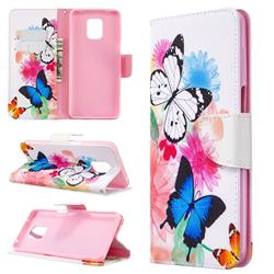 Vivid Flying Butterflies Leather Wallet Case for Xiaomi Redmi Note 9s / Note9 Pro / Note 9 Pro Max