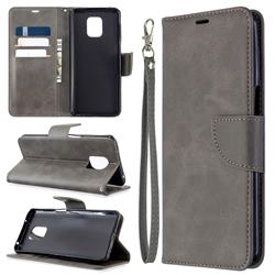Classic Sheepskin PU Leather Phone Wallet Case for Xiaomi Redmi Note 9s / Note9 Pro / Note 9 Pro Max - Gray
