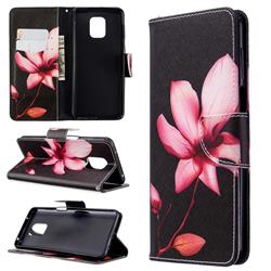 Lotus Flower Leather Wallet Case for Xiaomi Redmi Note 9s / Note9 Pro / Note 9 Pro Max