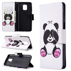Lovely Panda Leather Wallet Case for Xiaomi Redmi Note 9s / Note9 Pro / Note 9 Pro Max