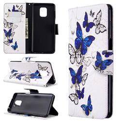Flying Butterflies Leather Wallet Case for Xiaomi Redmi Note 9s / Note9 Pro / Note 9 Pro Max