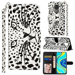 Leopard Panther 3D Leather Phone Holster Wallet Case for Xiaomi Redmi Note 9s / Note9 Pro / Note 9 Pro Max