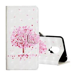 Sakura Flower Tree 3D Painted Leather Phone Wallet Case for Xiaomi Redmi Note 9s / Note9 Pro / Note 9 Pro Max