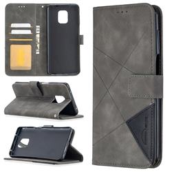 Binfen Color BF05 Prismatic Slim Wallet Flip Cover for Xiaomi Redmi Note 9s / Note9 Pro / Note 9 Pro Max - Gray