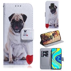 Pug Dog PU Leather Wallet Case for Xiaomi Redmi Note 9s / Note9 Pro / Note 9 Pro Max