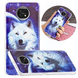 Galaxy Wolf Noctilucent Soft TPU Back Cover for Xiaomi Redmi Note 9T