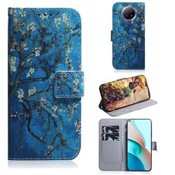 Apricot Tree PU Leather Wallet Case for Xiaomi Redmi Note 9T