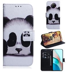Sleeping Panda PU Leather Wallet Case for Xiaomi Redmi Note 9T