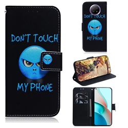 Not Touch My Phone PU Leather Wallet Case for Xiaomi Redmi Note 9T