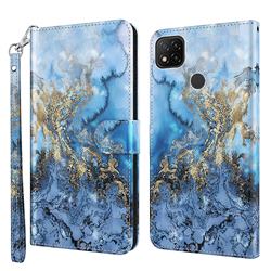 Milky Way Marble 3D Painted Leather Wallet Case for Mi Xiaomi Poco C3
