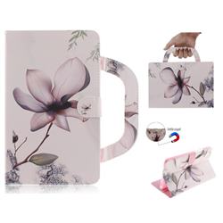 Magnolia Flower Handbag Tablet Leather Wallet Flip Cover for Xiaomi Mi Pad 4 (8 inch)