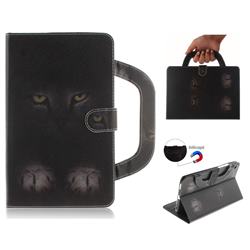 Mysterious Cat Handbag Tablet Leather Wallet Flip Cover for Xiaomi Mi Pad 4 (8 inch)