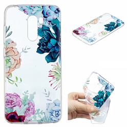 Gem Flower Clear Varnish Soft Phone Back Cover for Mi Xiaomi Pocophone F1