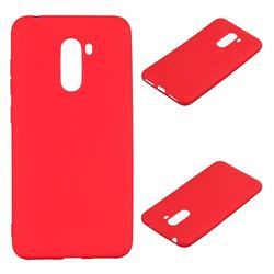 Candy Soft Silicone Protective Phone Case for Mi Xiaomi Pocophone F1 - Red