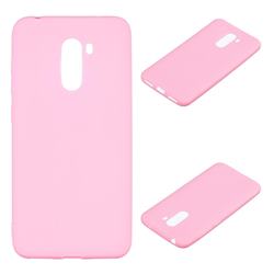 Candy Soft Silicone Protective Phone Case for Mi Xiaomi Pocophone F1 - Dark Pink