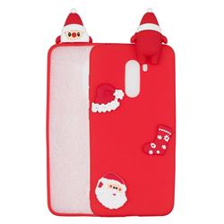 Red Santa Claus Christmas Xmax Soft 3D Silicone Case for Mi Xiaomi Pocophone F1