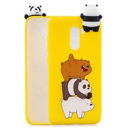 Striped Bear Soft 3D Climbing Doll Soft Case for Mi Xiaomi Pocophone F1