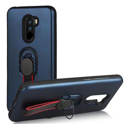 Raytheon Multi-function Ribbon Stand Back Cover for Mi Xiaomi Pocophone F1 - Blue