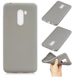 Candy Soft Silicone Phone Case for Mi Xiaomi Pocophone F1 - Gray