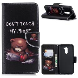 Chainsaw Bear Leather Wallet Case for Mi Xiaomi Pocophone F1