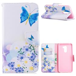 Butterflies Flowers Leather Wallet Case for Mi Xiaomi Pocophone F1