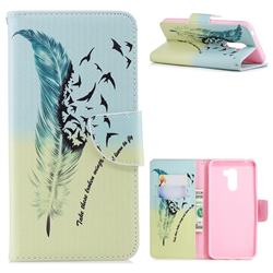 Feather Bird Leather Wallet Case for Mi Xiaomi Pocophone F1