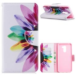 Seven-color Flowers Leather Wallet Case for Mi Xiaomi Pocophone F1