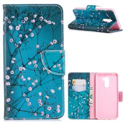 Blue Plum Leather Wallet Case for Mi Xiaomi Pocophone F1